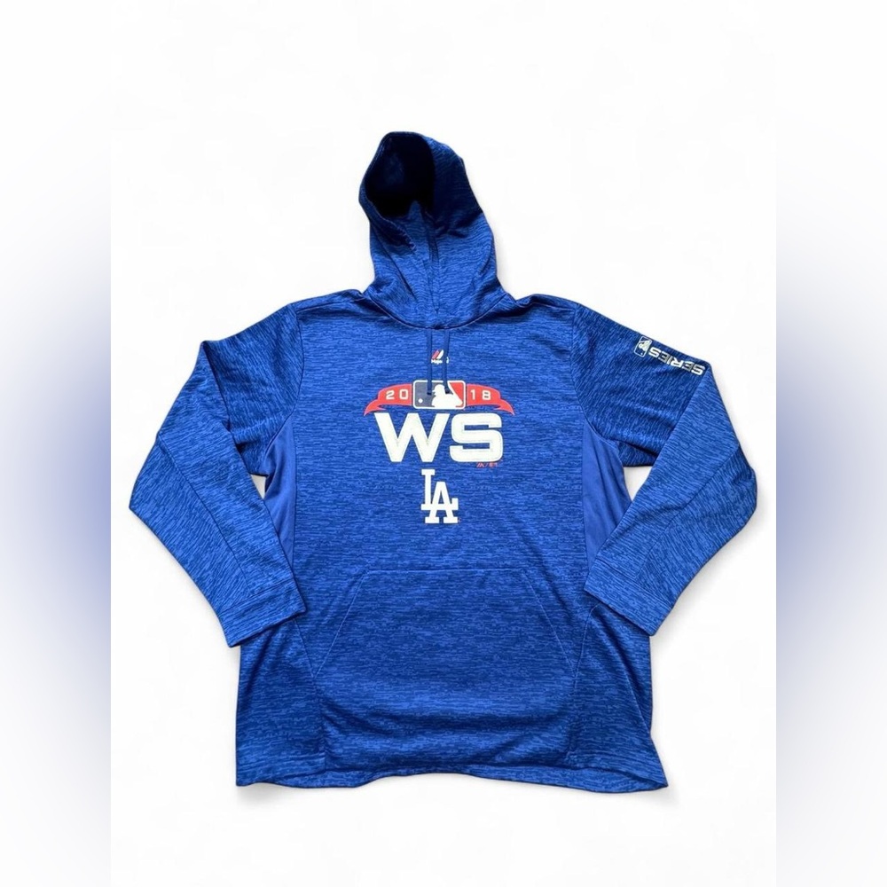 Los Angeles Dodgers 2018 World Series Hoodie Majestic Men’s XL O13